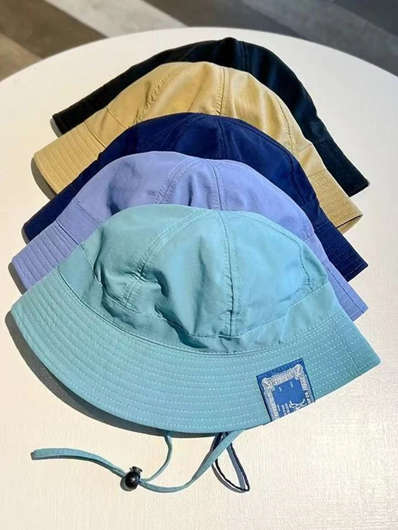 2025 Unisex Summer Cotton Bucket Hat Men Outdoor Fashion Cloth Label