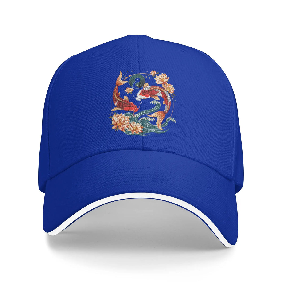 Japanese Koi Fish Sakura Baseball Cap