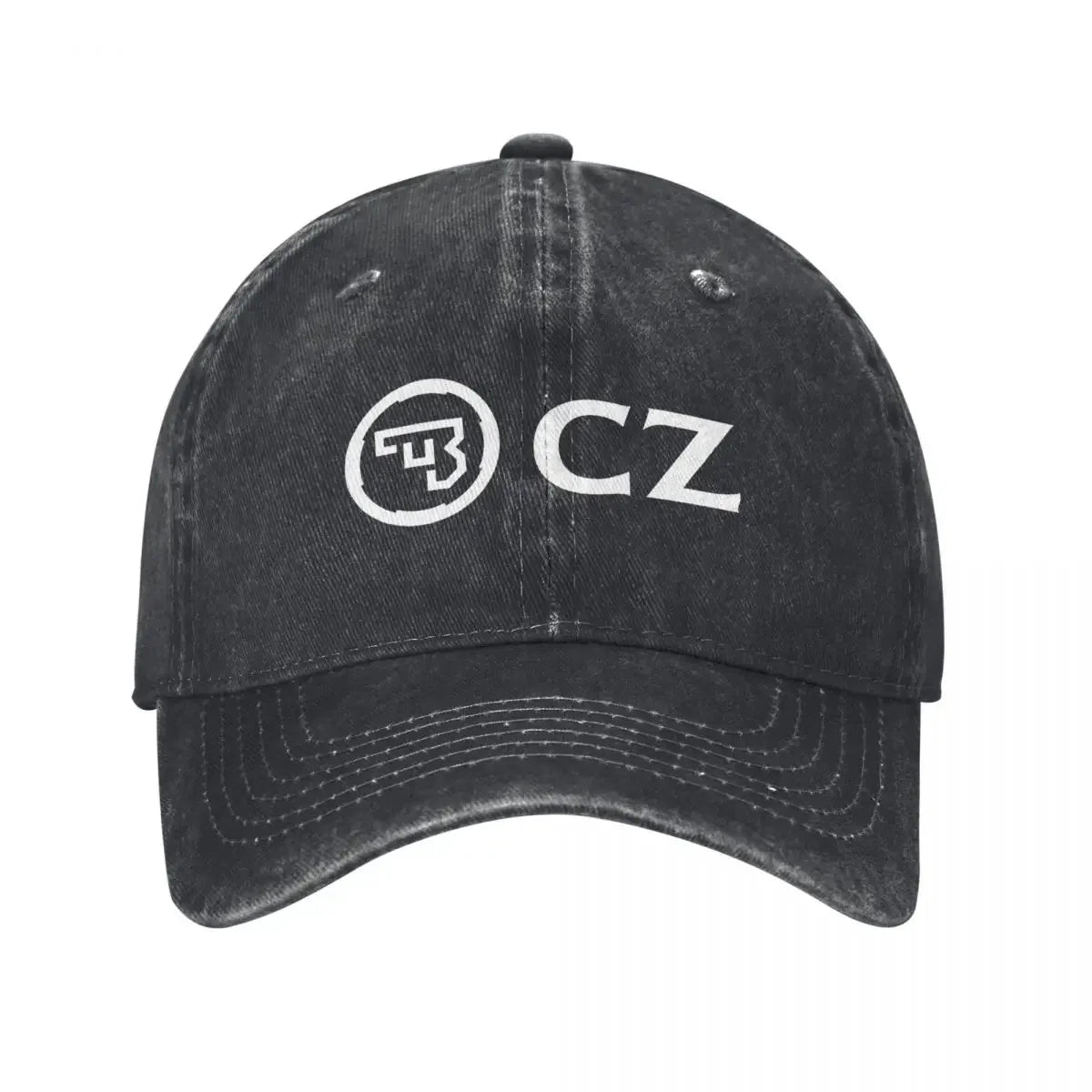 White CZ Guns Logo Unisex Baseball Caps