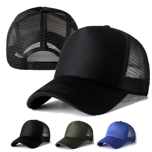 15 Colors Mesh Baseball Cap Adjustable Snapback Hats For Women Men