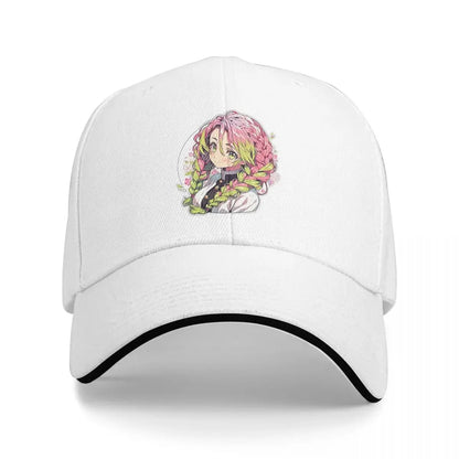 Mitsuri Kanroji And Iguro Obanai Summer Sports Baseball Caps