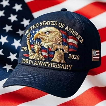 Embroidered Sunshade Cap Exclusive Patriotic Baseball Cap