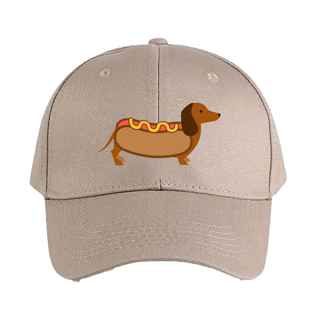 Hotdog Wiener Dog Baseball Cap