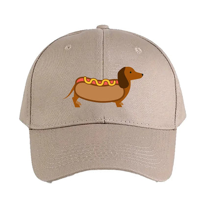Hotdog Wiener Dog Baseball Cap