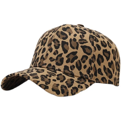 Leopard Print Baseball Caps For Women Men