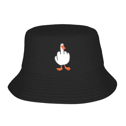 Finger Duck Bucket Hat Duck You Street Style Fisherman Caps