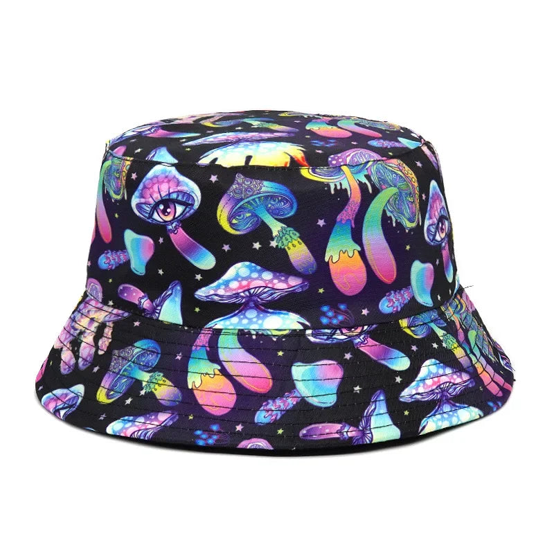 Summer Sun Hat Reversible Yellow Duck Bucket Hat