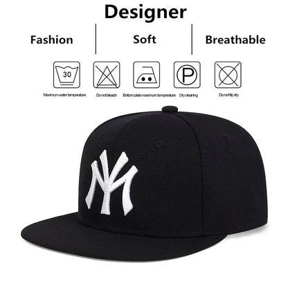 Unisex Letter Embroidery Hip-hop Hats Snapback Caps
