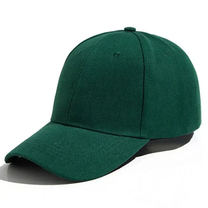Solid Unisex Baseball Cap 6 Panel Men Caps Daily Women's