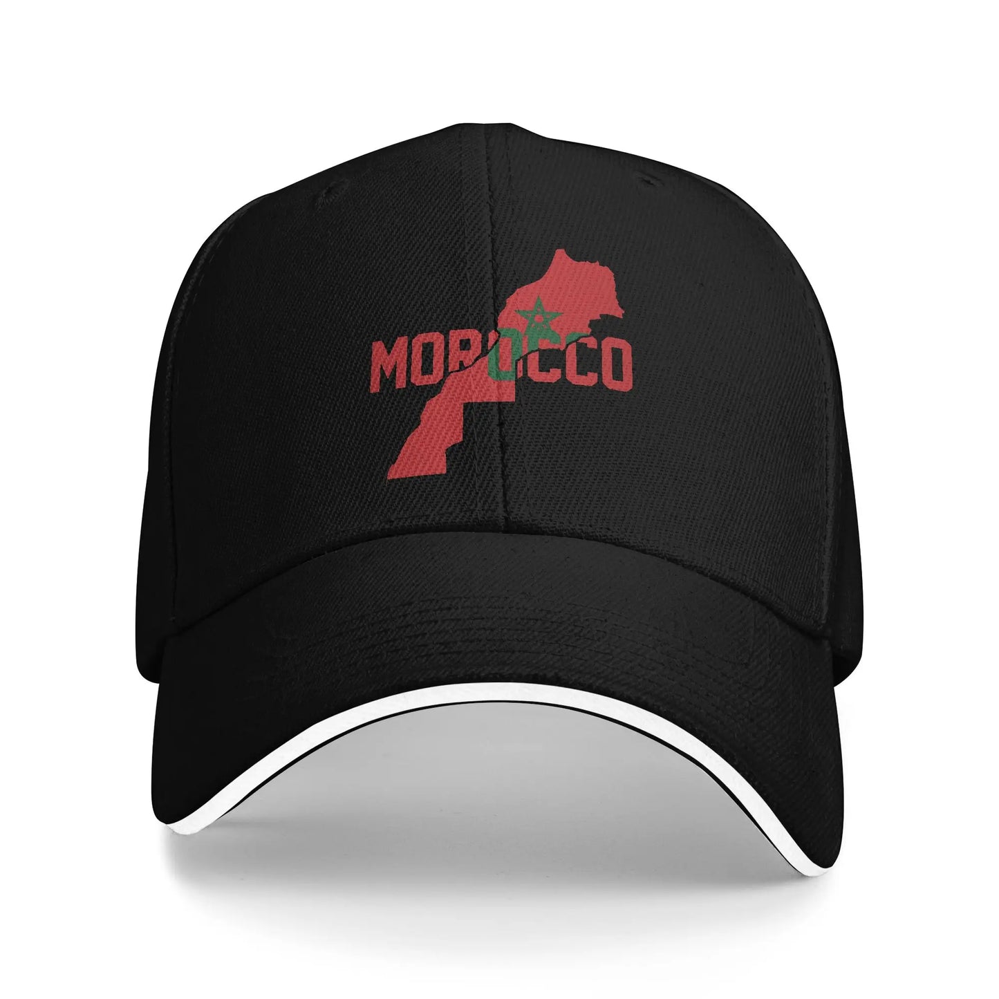 New Design Baseball Cap Morocco Heart Flag Morocco Of Arms Wear