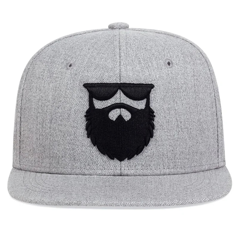 Unisex Beard Old Men Embroidery Hip-Hop Hats Baseball Caps Trucker Caps Snapback Caps