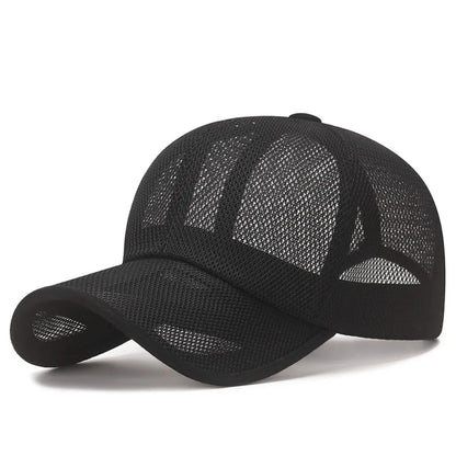 Quick Dry Full Mesh Caps Adjustable Sun Protection Summer Baseball Cap