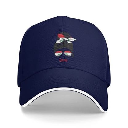 Men's Women's Iraqi Girl Iraq Girl Iraq Woman Flag Baseball Cap