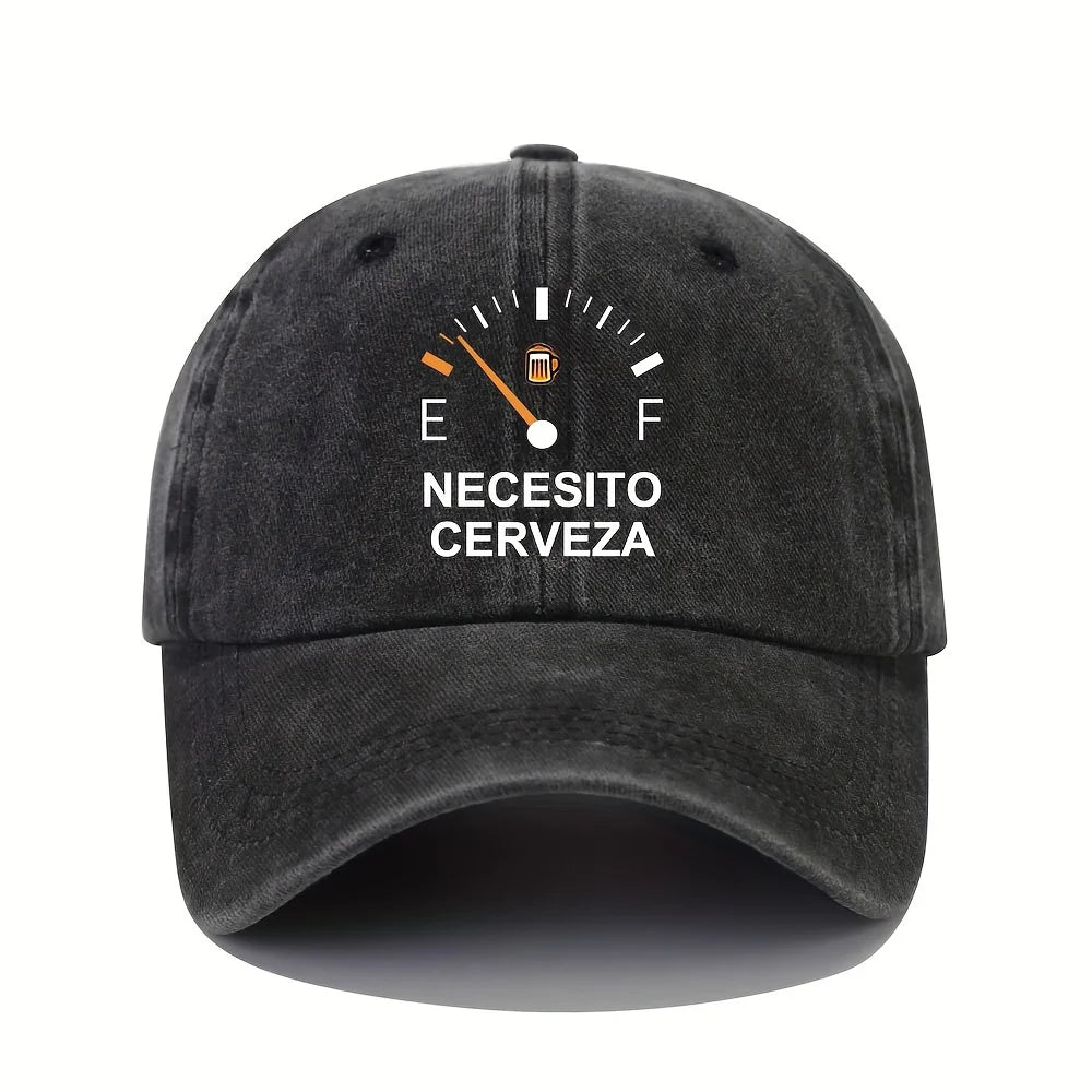 NECESITO CERVEZA Pattern Printed Vintage Baseball Cap