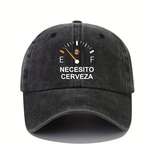 NECESITO CERVEZA Pattern Printed Vintage Baseball Cap