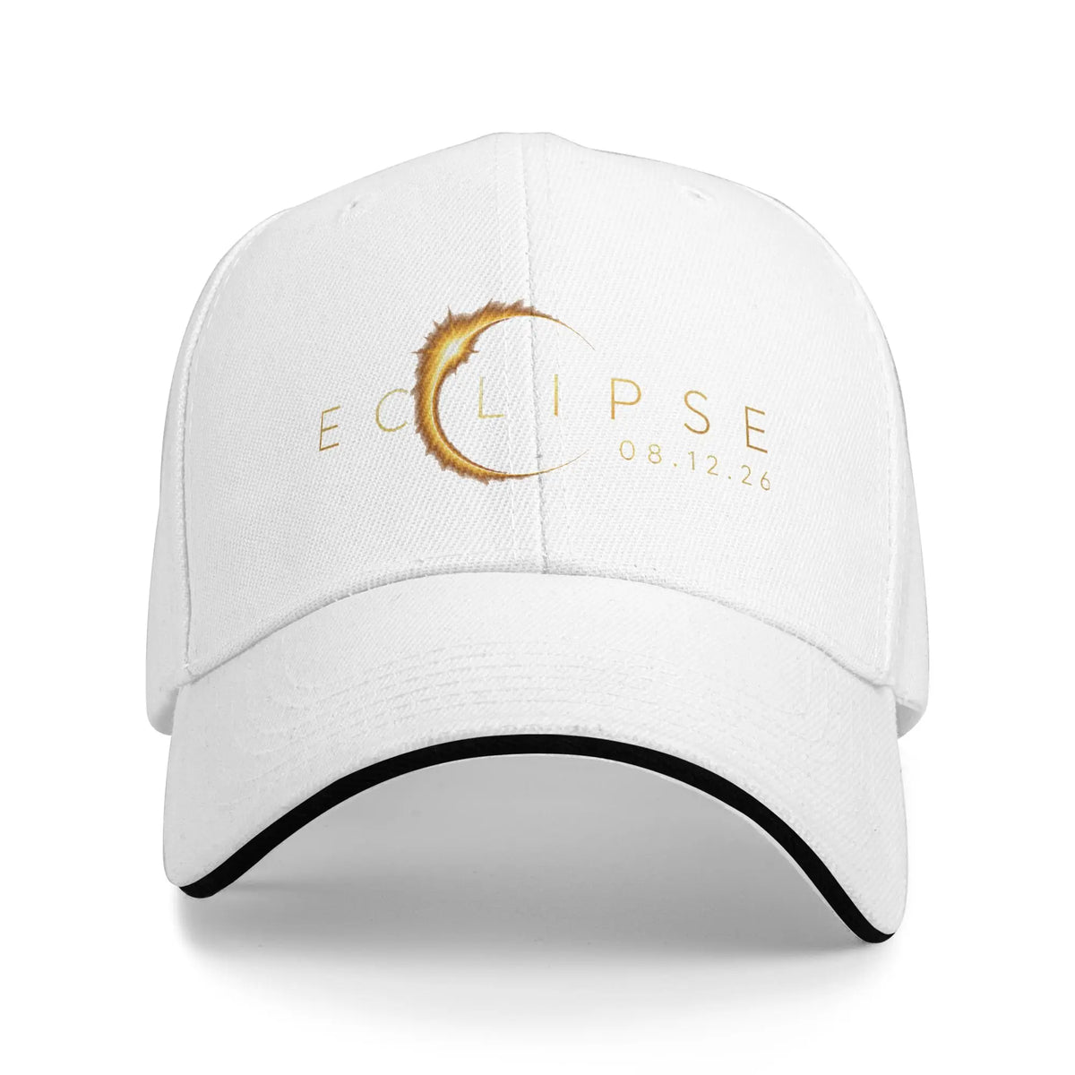 Spain Total Solar Eclipse 2026 Sandwich Baseball Caps