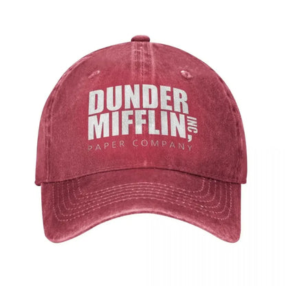 Classic Dunder Mifflin Logo Baseball Caps Men Women