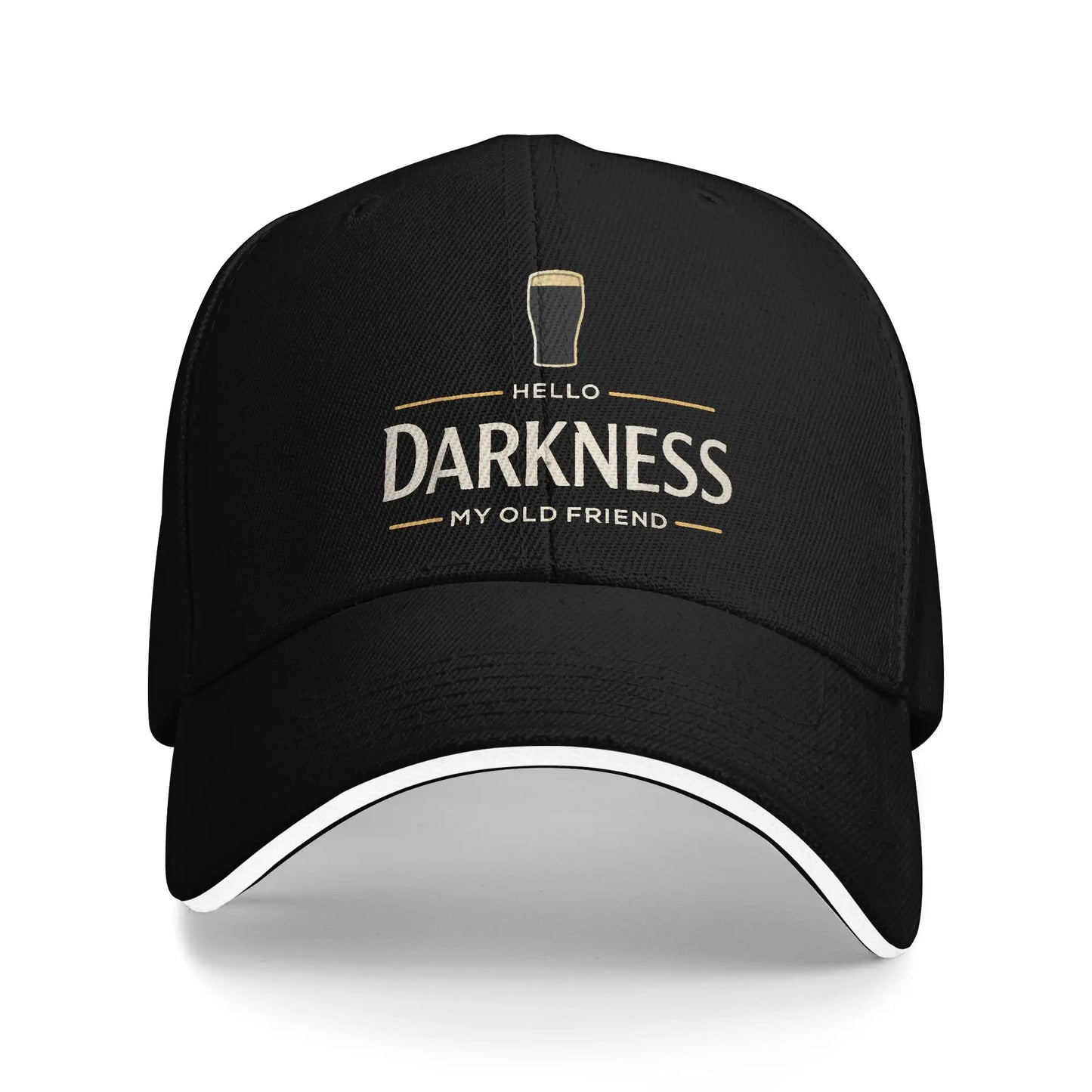 Adult St Paddys Day Hello Darkness My Old Friend Baseball Cap