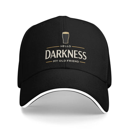 Adult St Paddys Day Hello Darkness My Old Friend Baseball Cap