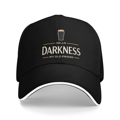 Adult St Paddys Day Hello Darkness My Old Friend Baseball Cap