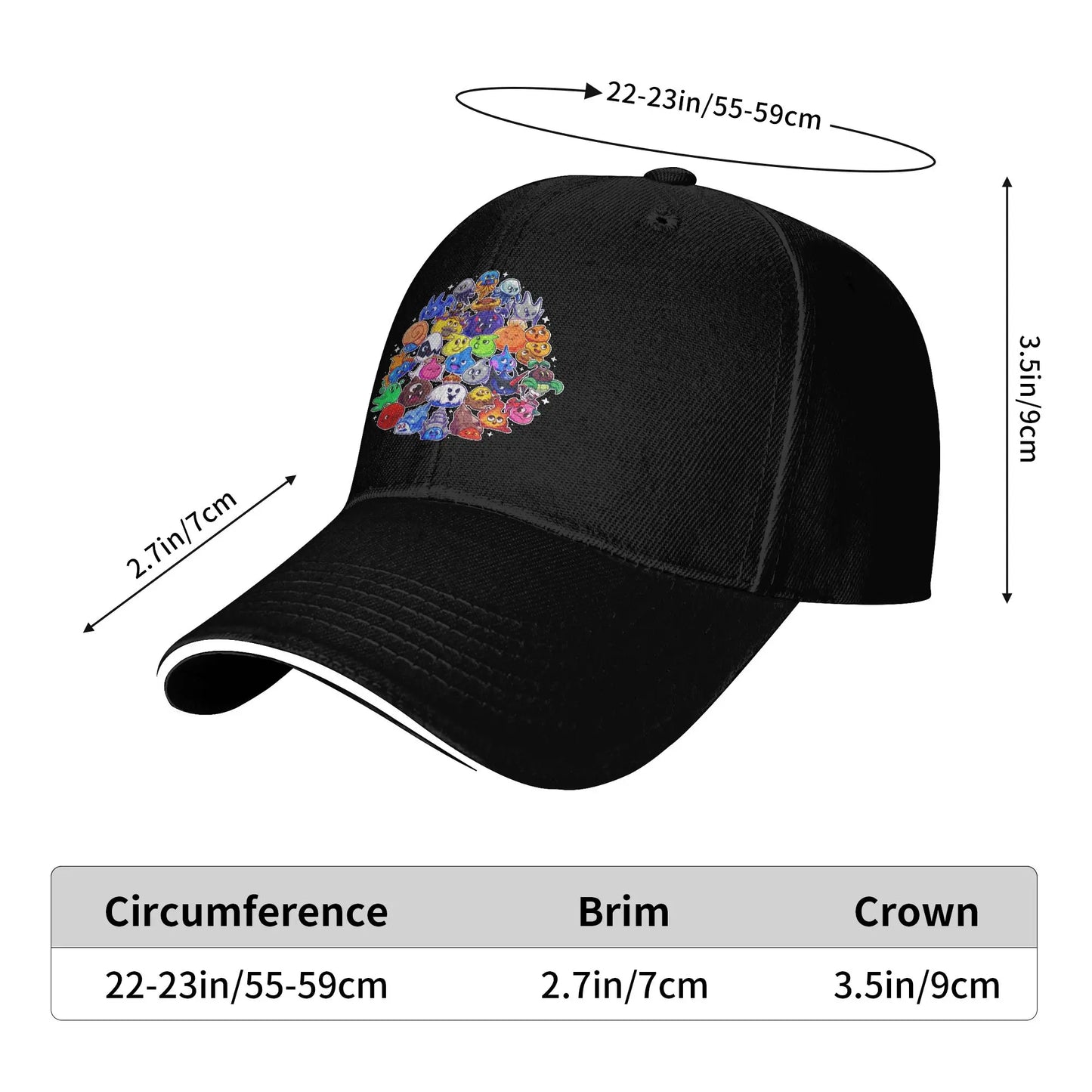 Dragon Quest slime Cap For Unisex Cool Baseball Cap