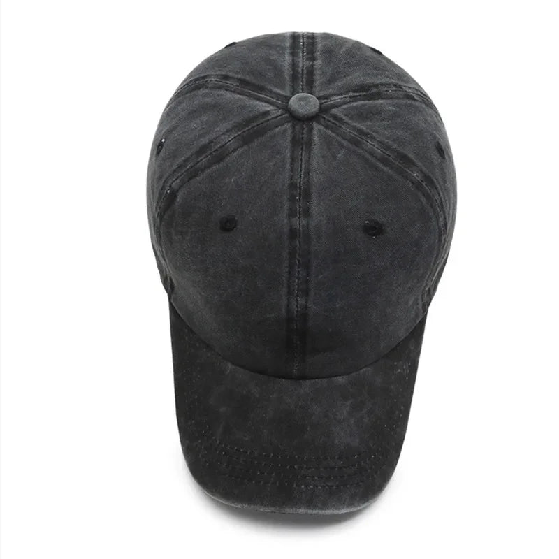 New Unisex Cap Plain Color Washed Cotton