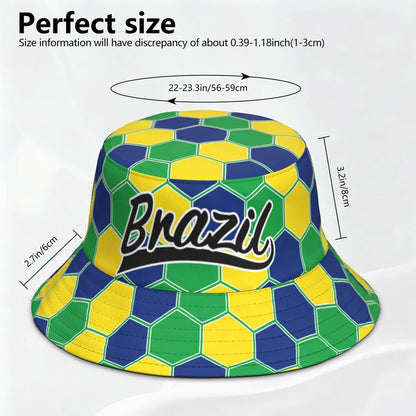 Brazil Free Custom Name Number Logo Bucket Cap