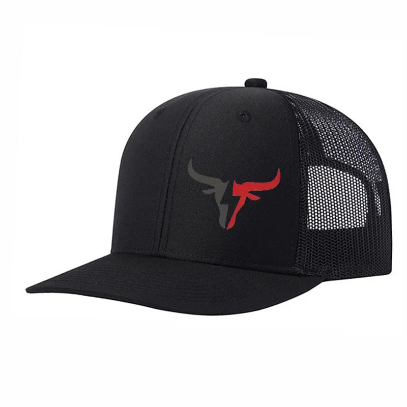 Summer Mesh Baseball Cap Women Men Snapback Hat Casual Breathable Cow Head Print Hip Hop Trucker Caps