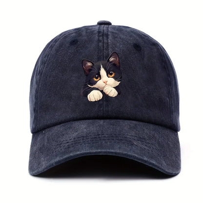 Funny Style Cat Patterned Baseball Cap