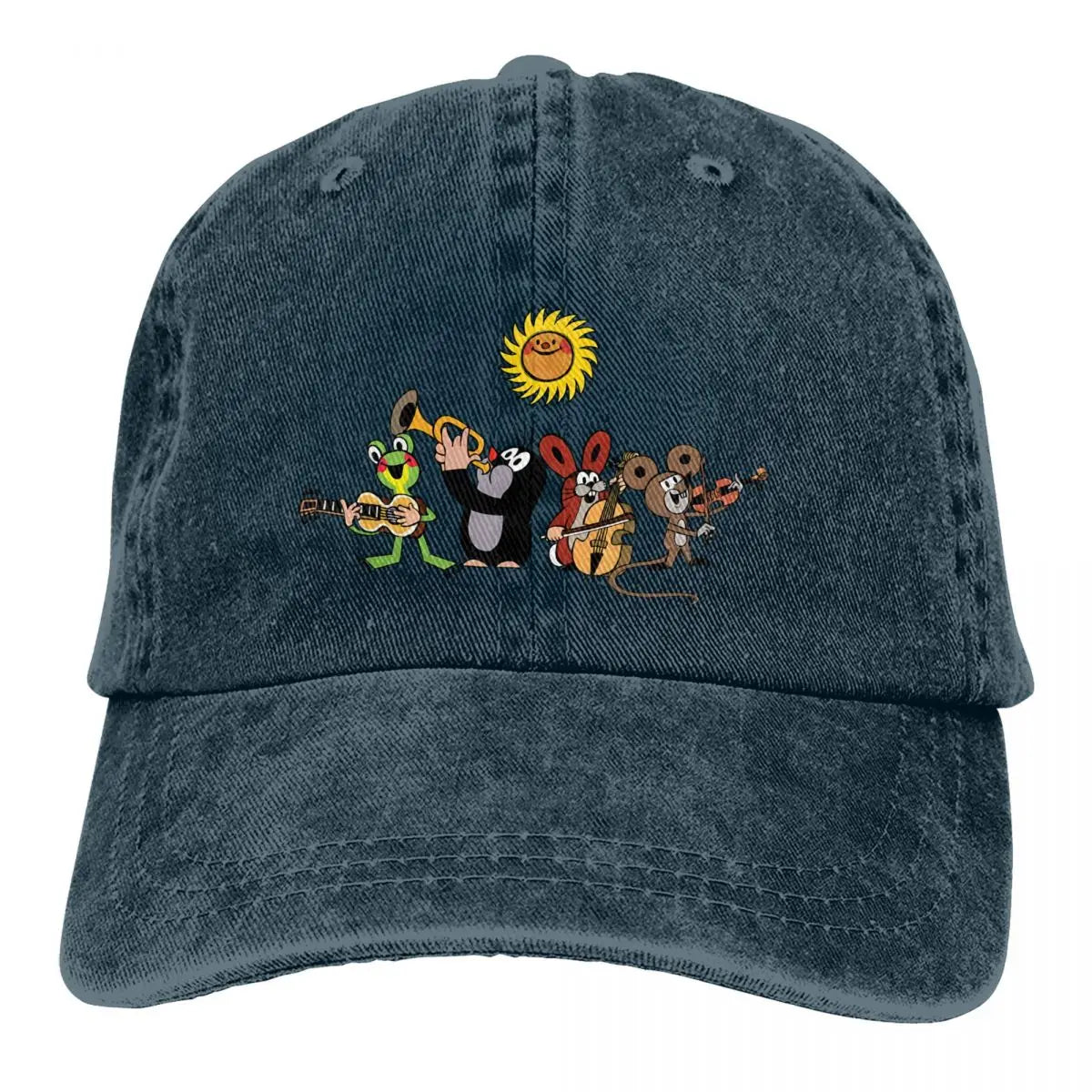 The Little Mole Multicolor Hat Peaked Baseball Hat