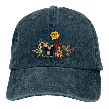 The Little Mole Multicolor Hat Peaked Baseball Hat