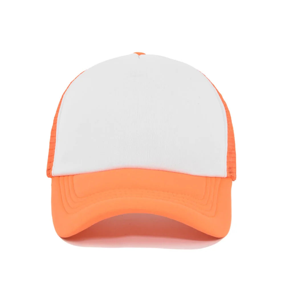 15 Colors Mesh Baseball Cap Adjustable Snapback Hats For Women Men
