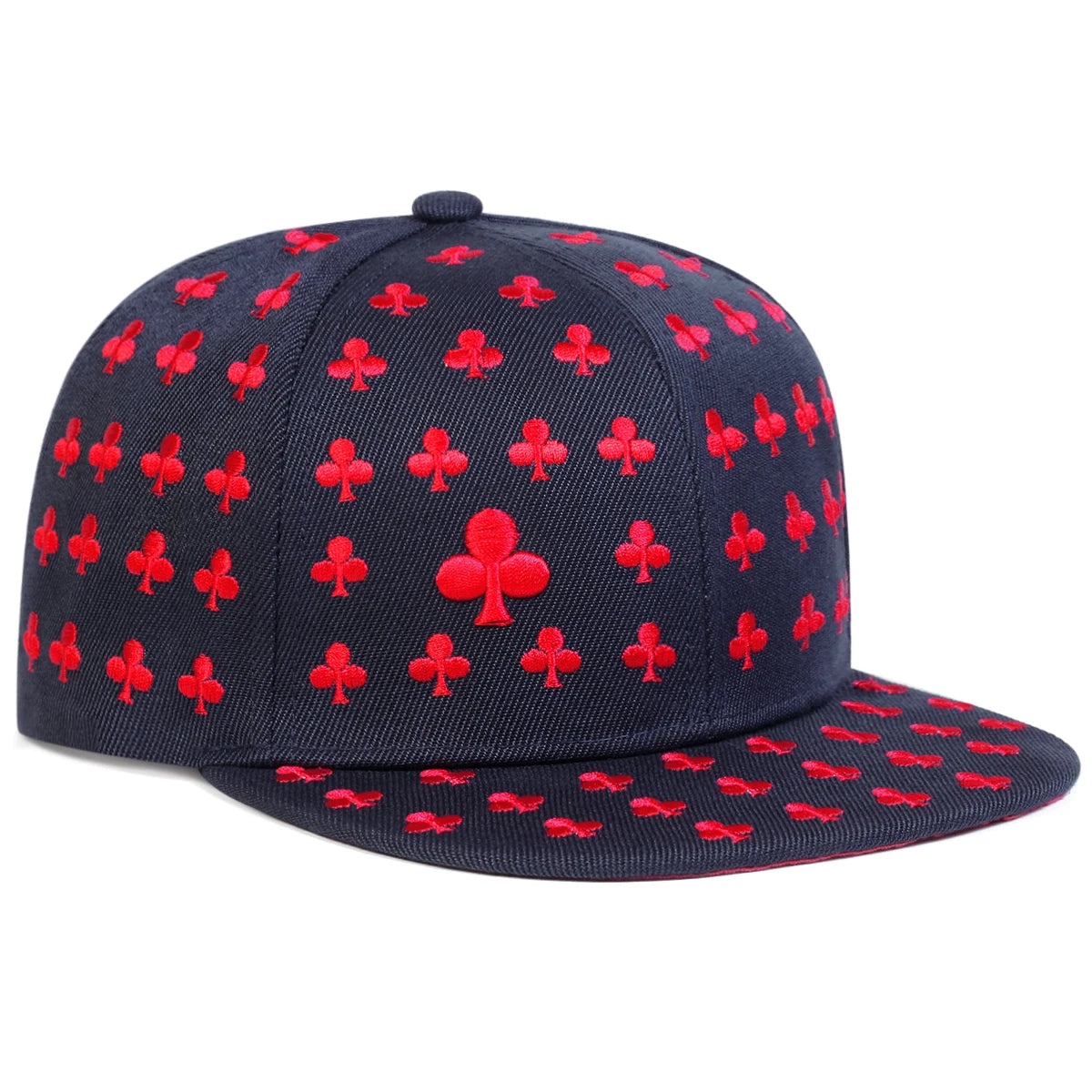 Unisex Poker Pattern Embroidery Hip-hop Hats Spring Autumn Outdoor