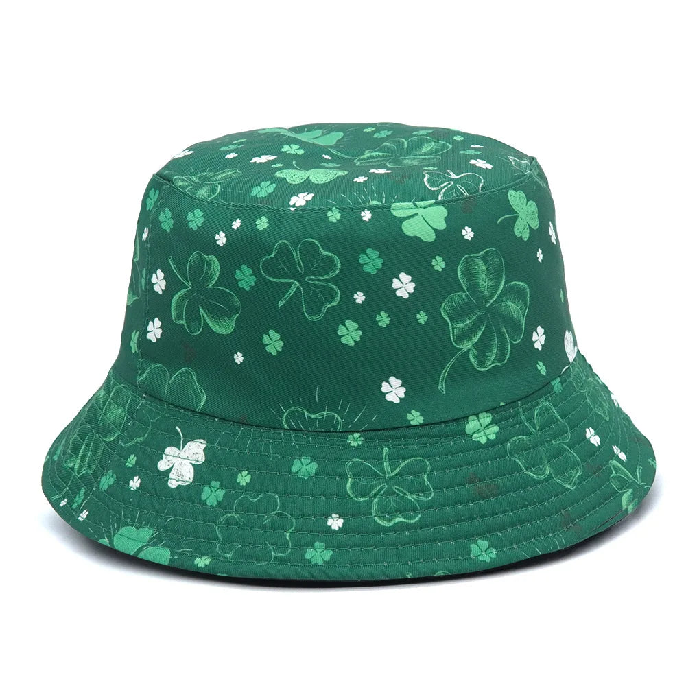 Panama Bucket Hats Animal Letter Print Fisherman Hat For Women Men