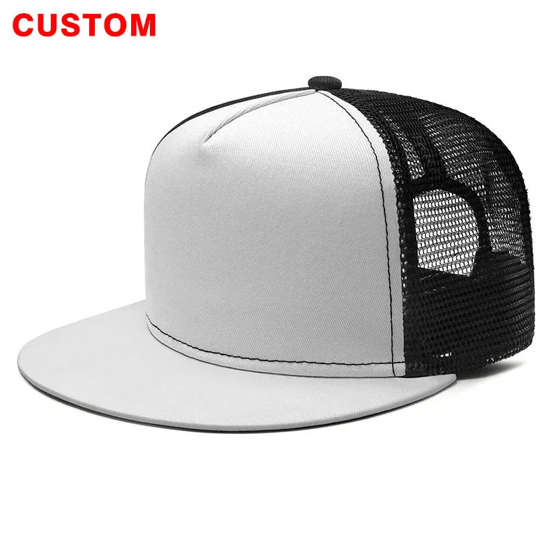 Atlas Mountain Dog Aidi Custom Flat Brim Cap Sun Hat Baseball Hat