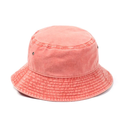 Fashion Denim Washed Bucket Hat Retro Foldable Sun Hat For Women Men