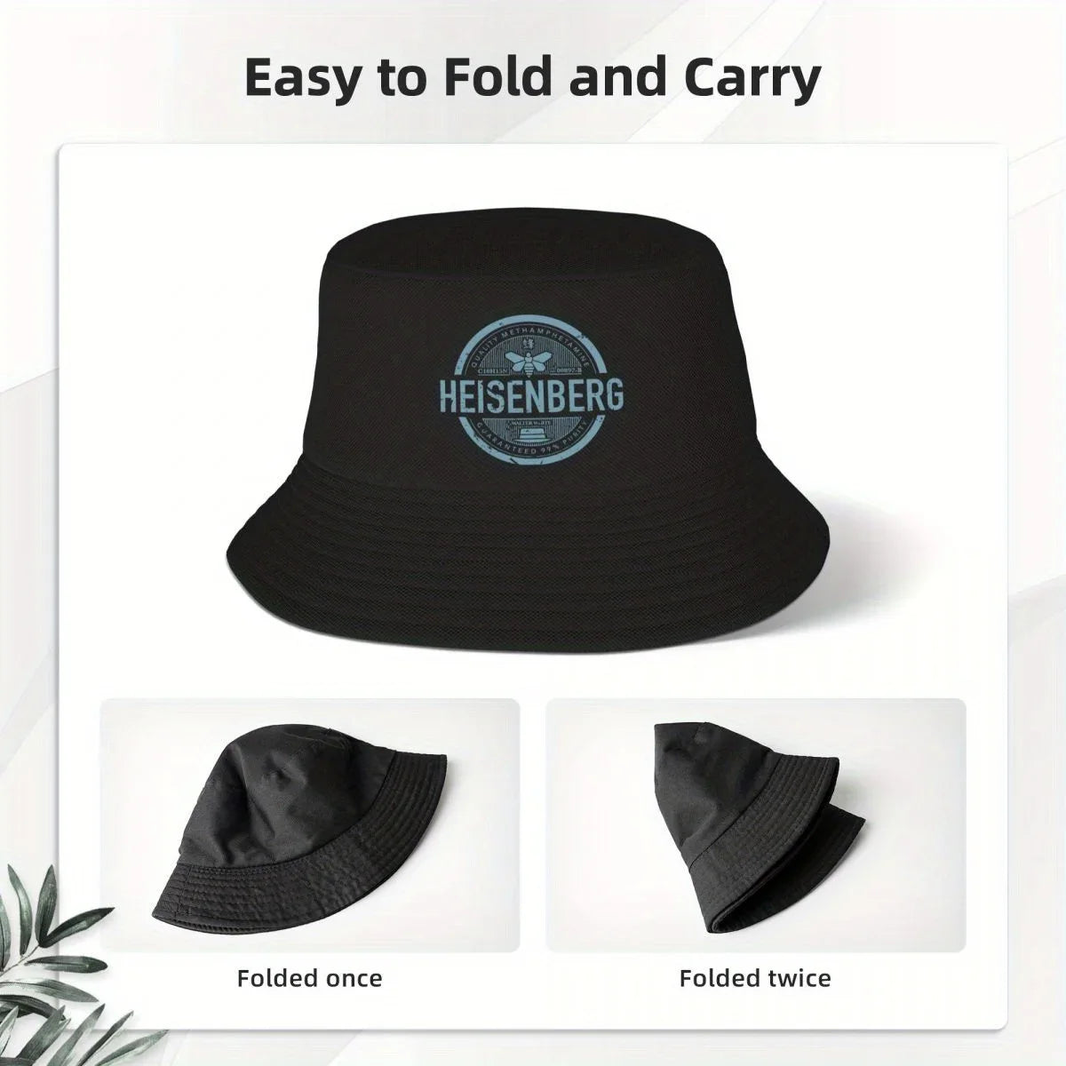 Breaking Bad Bucket Hat Women Men The Great Heisenberg Fisherman Cap