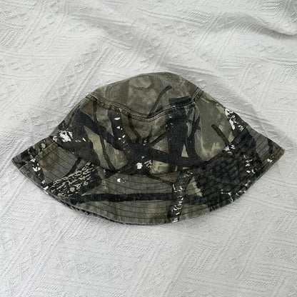 Japanese Tooling Camouflage Outdoor Mountaineering Sun Protection Bucket Hat