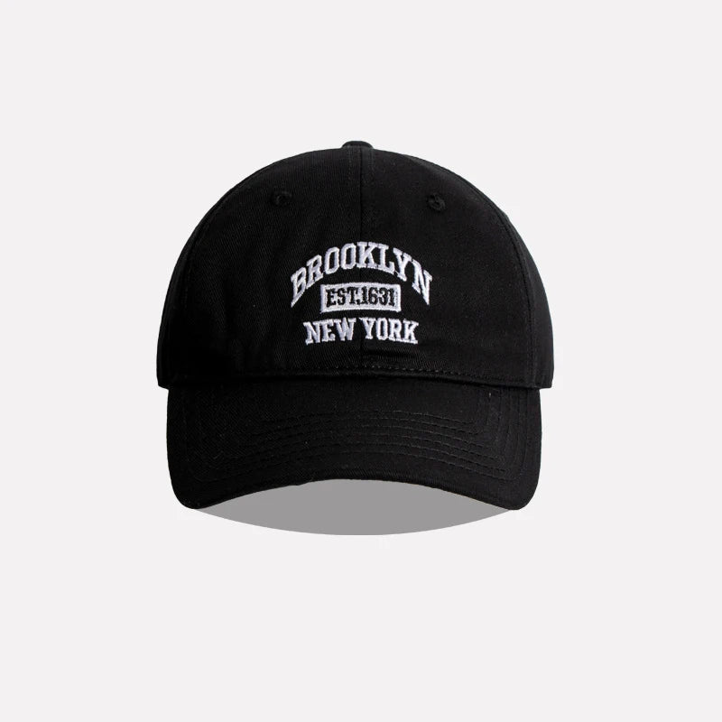 Soft Cotton Letter Embroidered Baseball Cap For Women Men