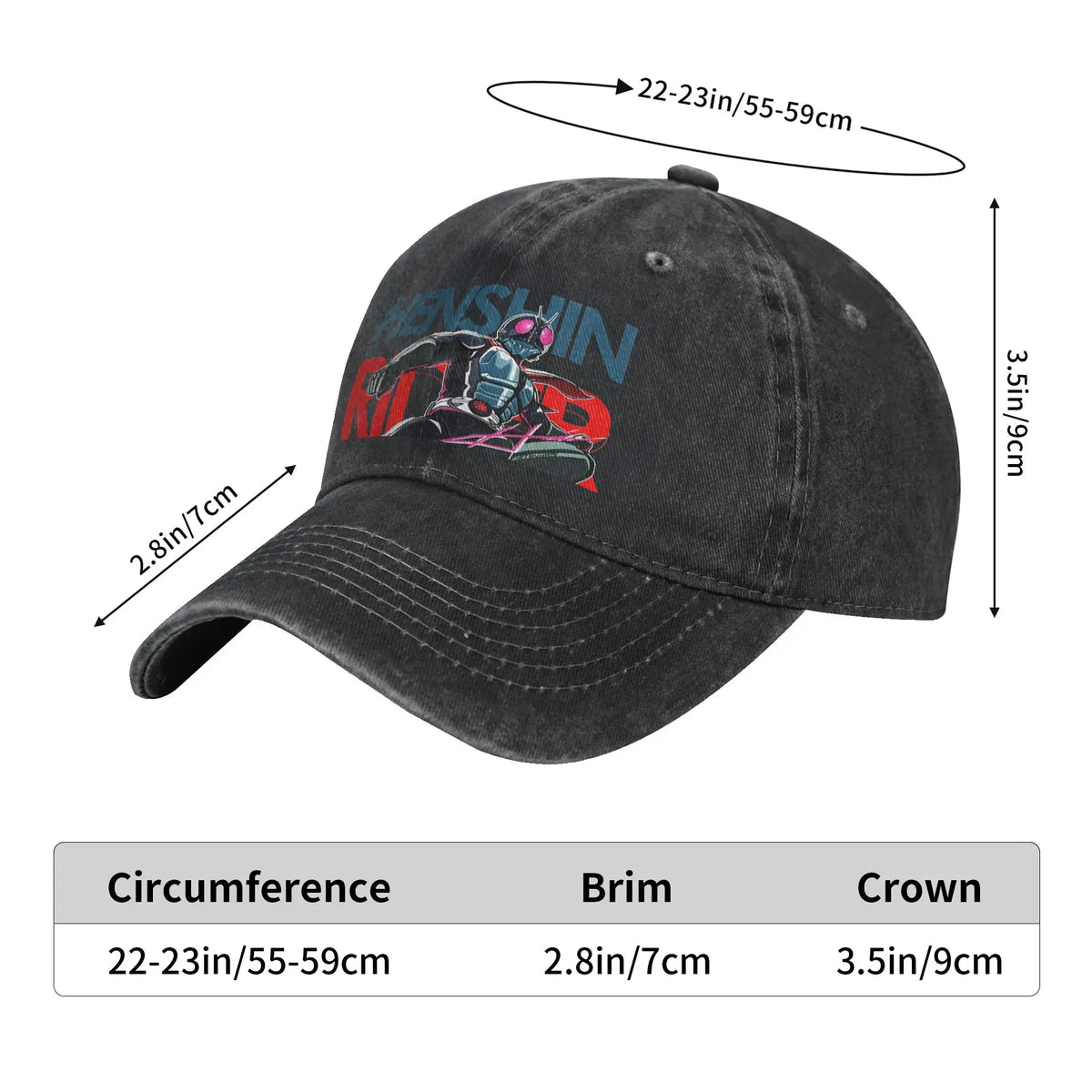 Hen Shin & Rider Kick Color Cap Hipster Baseball Cap