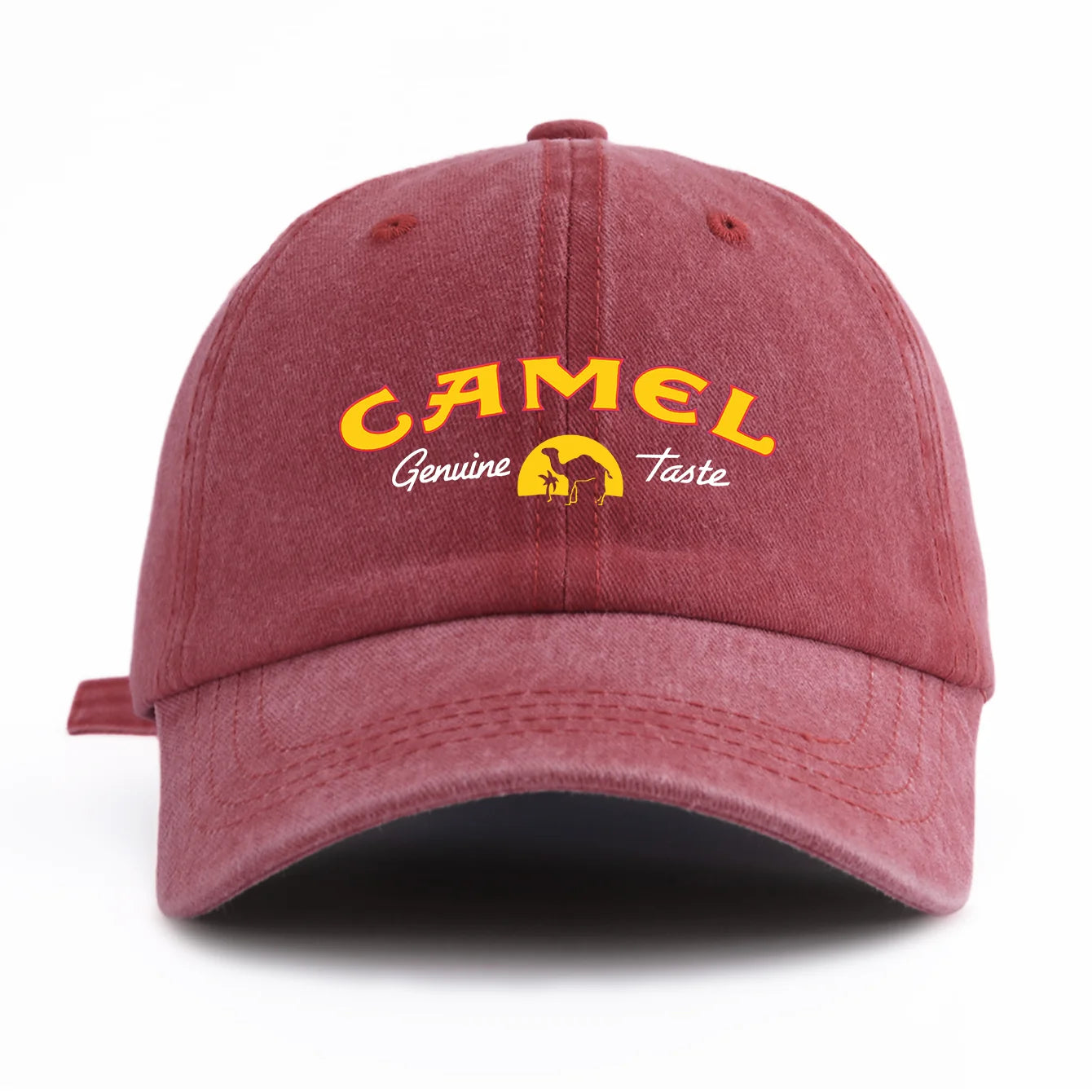 CAMEL Print Washed Baseball Cap For Adults