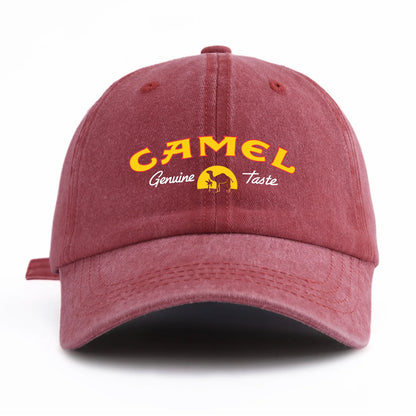 CAMEL Print Washed Baseball Cap For Adults