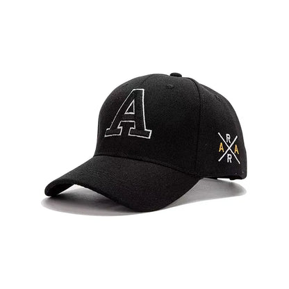 Summer Men's Embroidered A Letter Baseball Hat