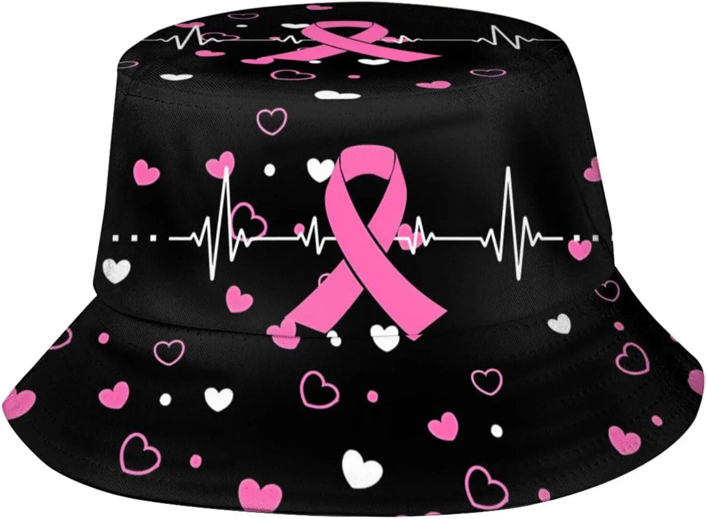 Breast Cancer Awareness Bucket Hat for Women Fashion