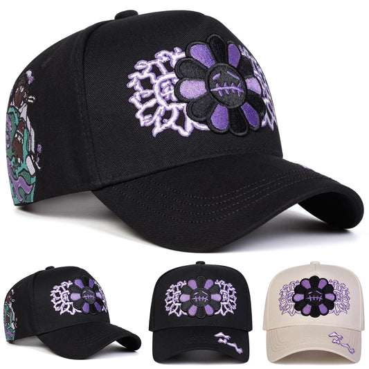 Sunflower Embroidery Baseball Caps