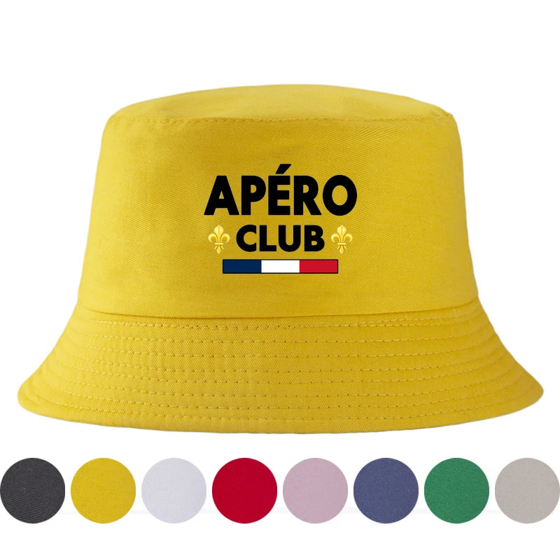 Fashion France Apero Club Bob Reversible Bucket Hat
