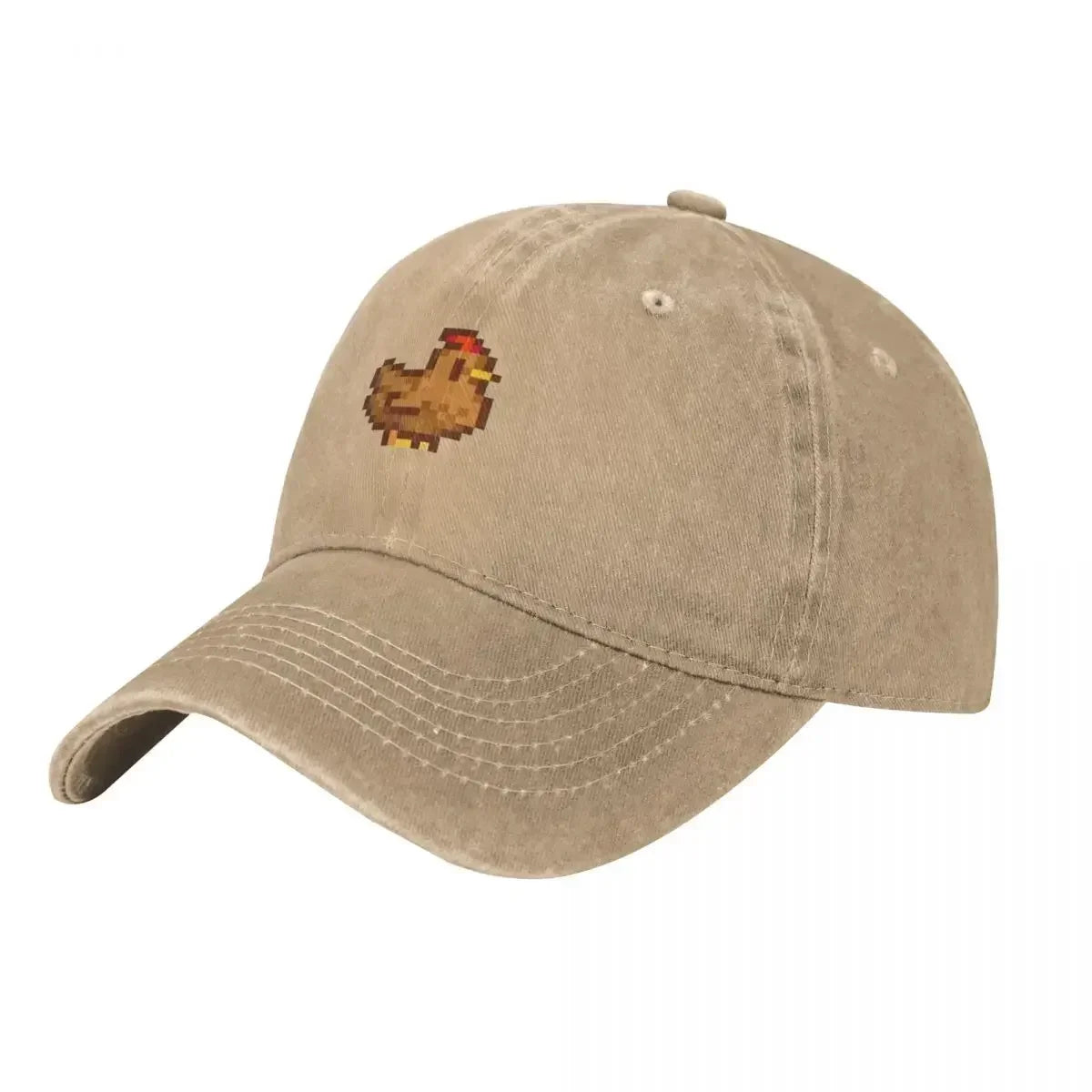 2026 Stardew Valley Brown Chicken Pixel Baseball Cap