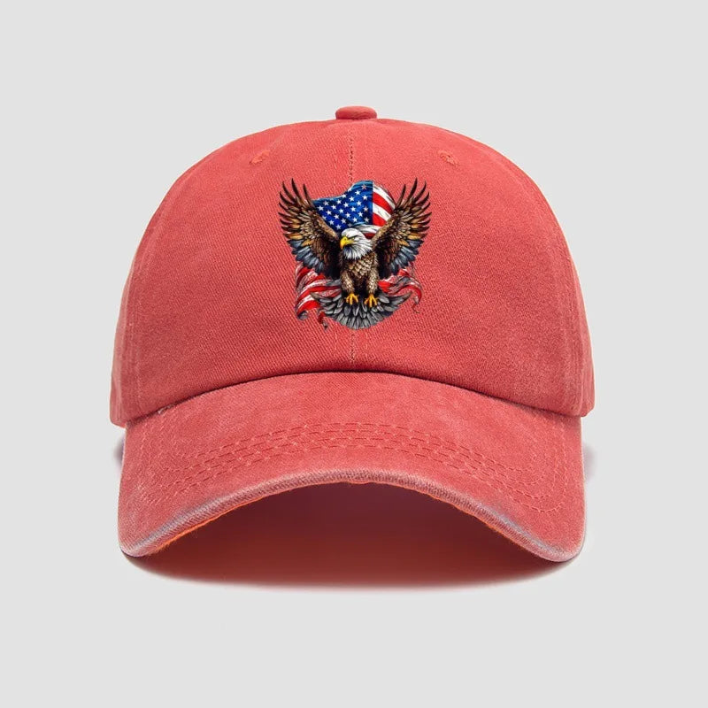 Eagle Flag Printed Baseball Cap For Men And Women