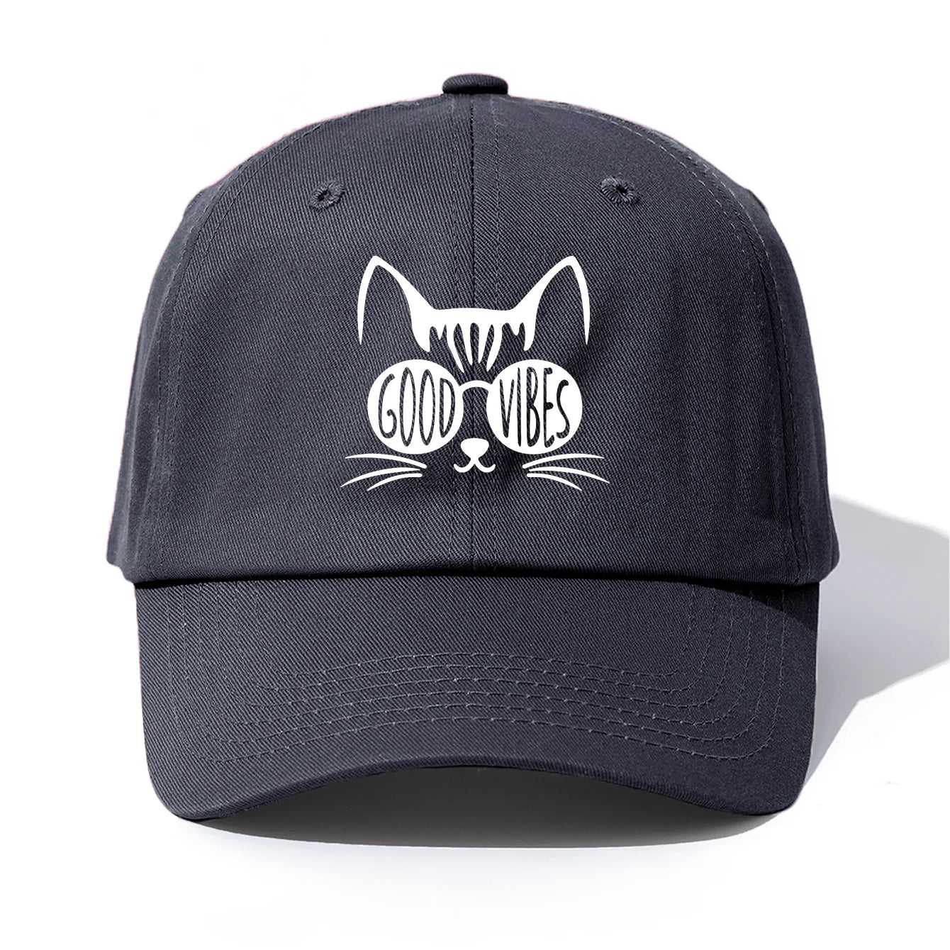 GOOD VIBES Print  Baseball Cap For Adults