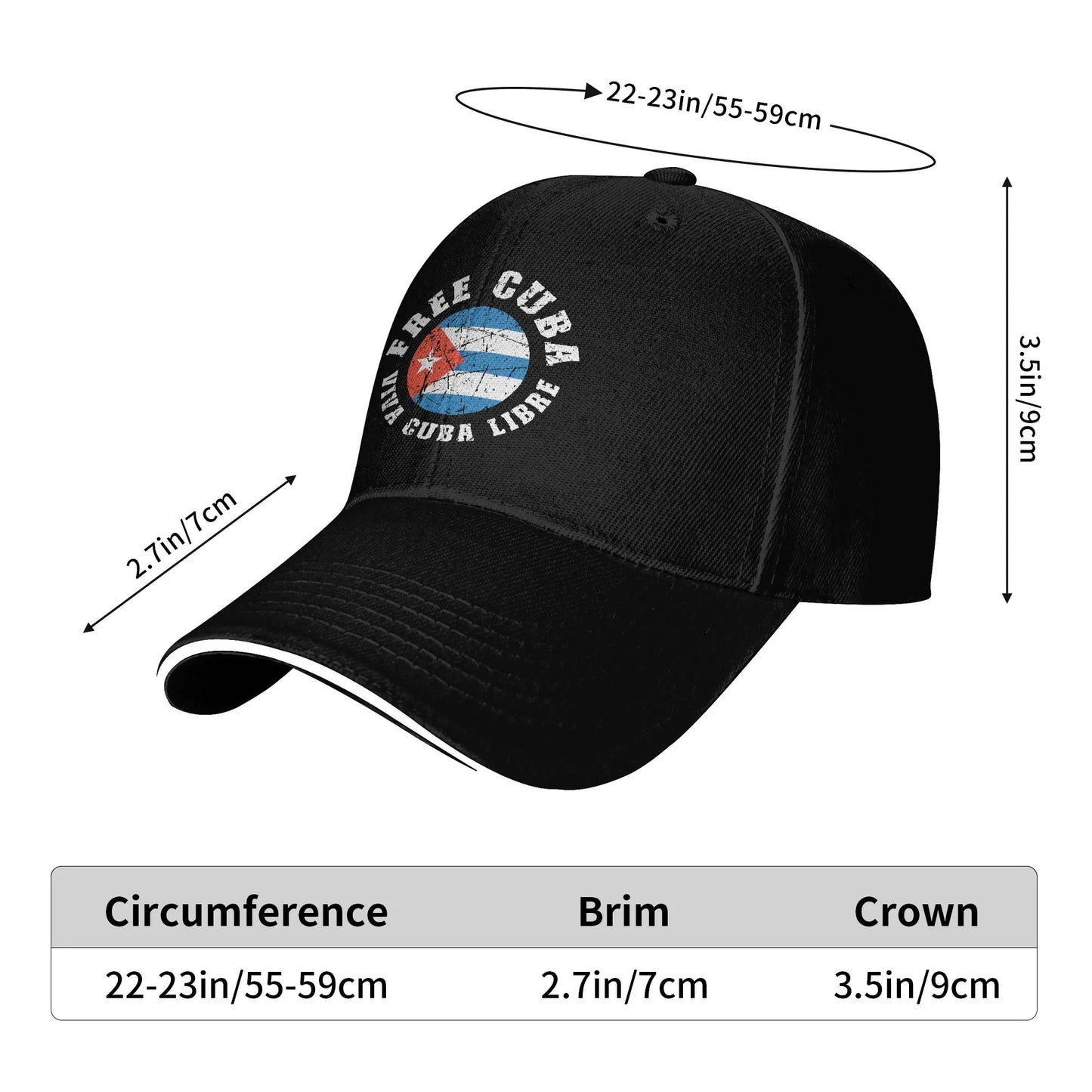 Spring Free Cuba Viva Cuba Libre  Baseball Cap